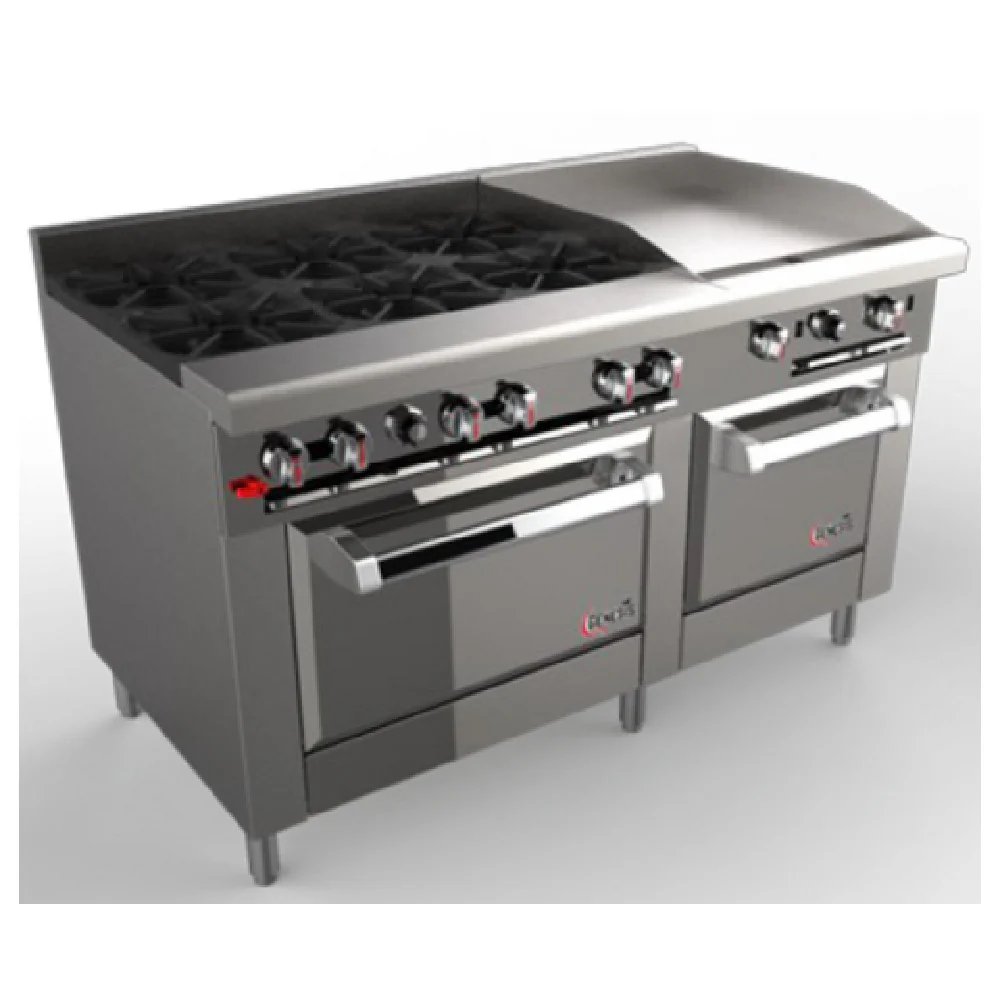 Venancio G602ST-36B24G_NAT 60 Inch Gas Restaurant Range with 6 Burners 223000 BTU Venancio G602ST-36B24G_NAT 60 Inch Gas Restaurant Range with 6 Burners 223000 BTU