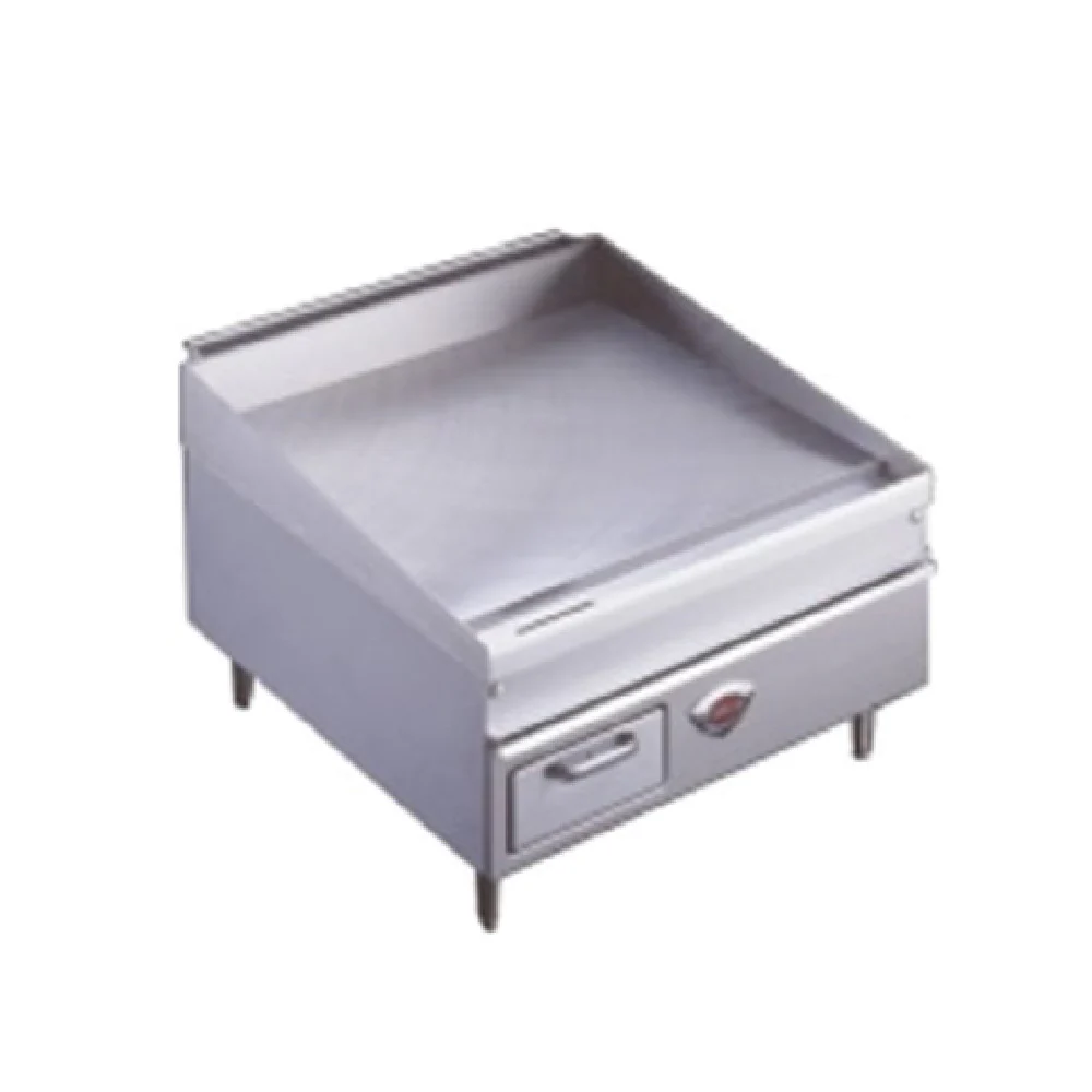 Wells WG-3048-NAT 47-3/4 Inch Countertop Gas Griddle with Splashguard 100000 BTU