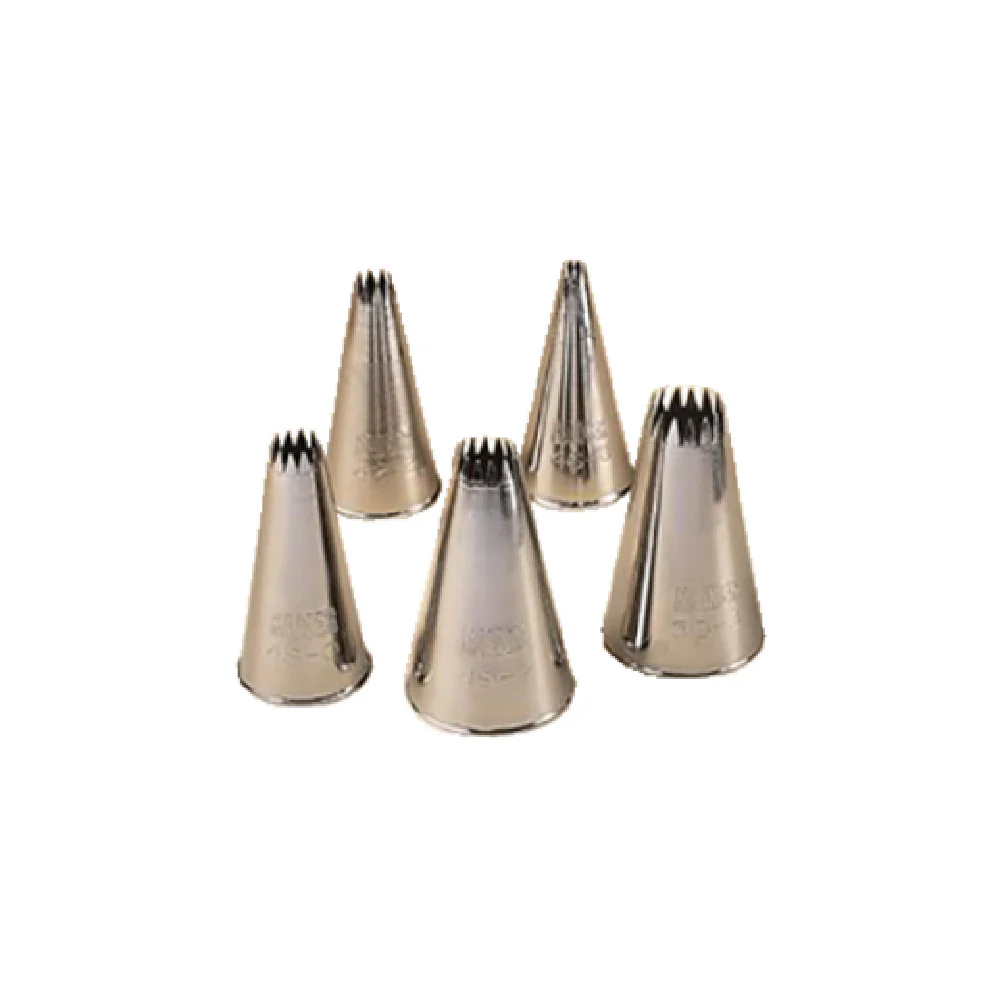 BauscherHepp 23.0066.2466 15mm Dia Crown Nozzle Cake Decorating Tube Stainless Steel