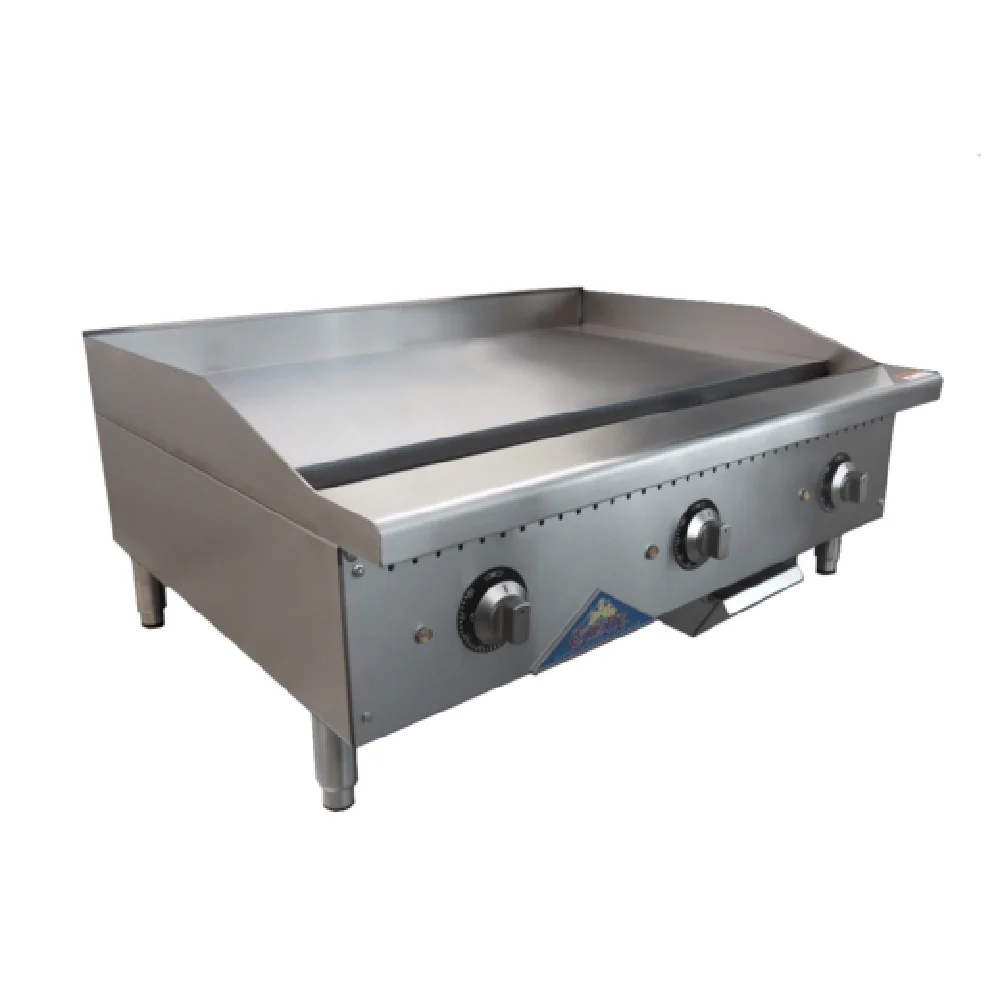 Comstock-Castle CS-24EG 24 Inch Electric Griddle Commercial Stainless Steel with Thermostats