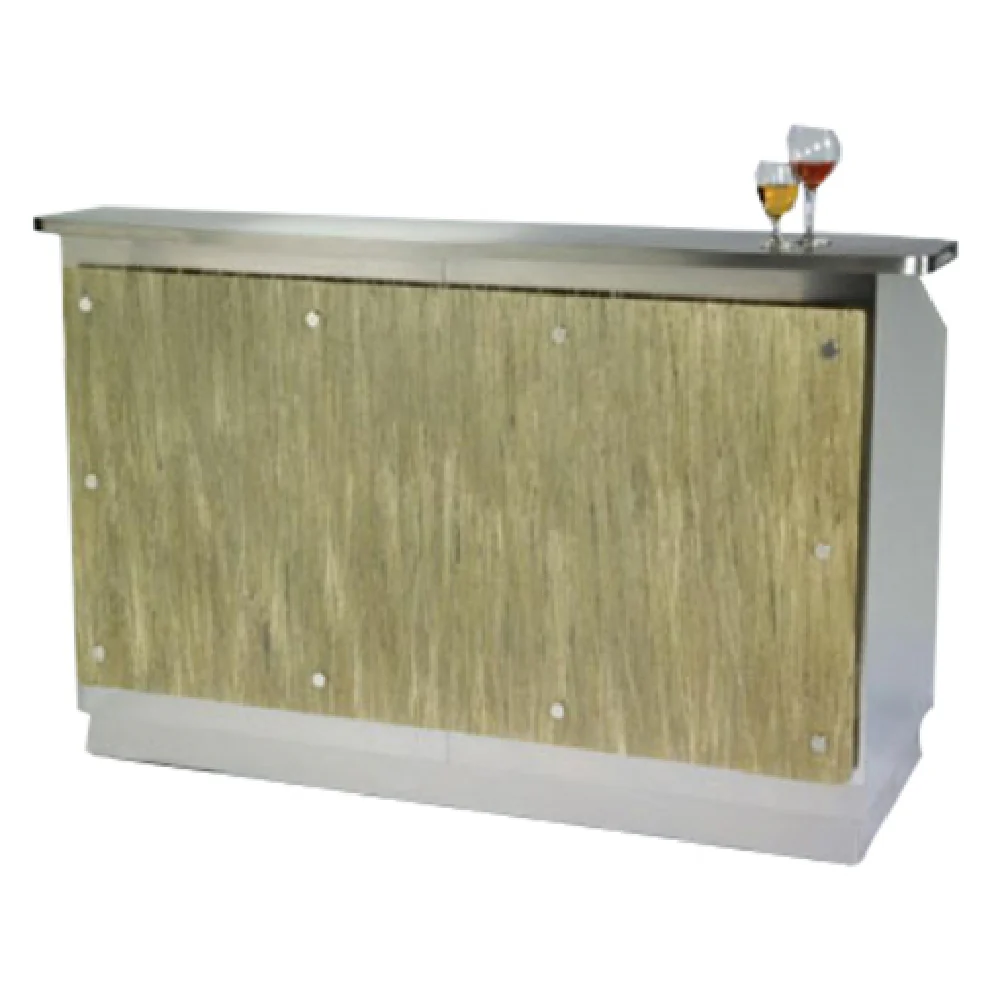 Lakeside 76111 72 Inch Portable Bar with Ice Bin and 7 Bottle Rails