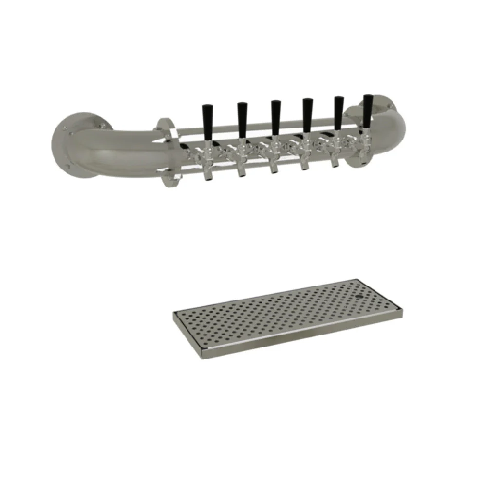 Glastender PW-6-MFR 37 Inch Draft Beer Wine Dispensing Tower Wall Mount Stainless Steel with Glycol Cooling