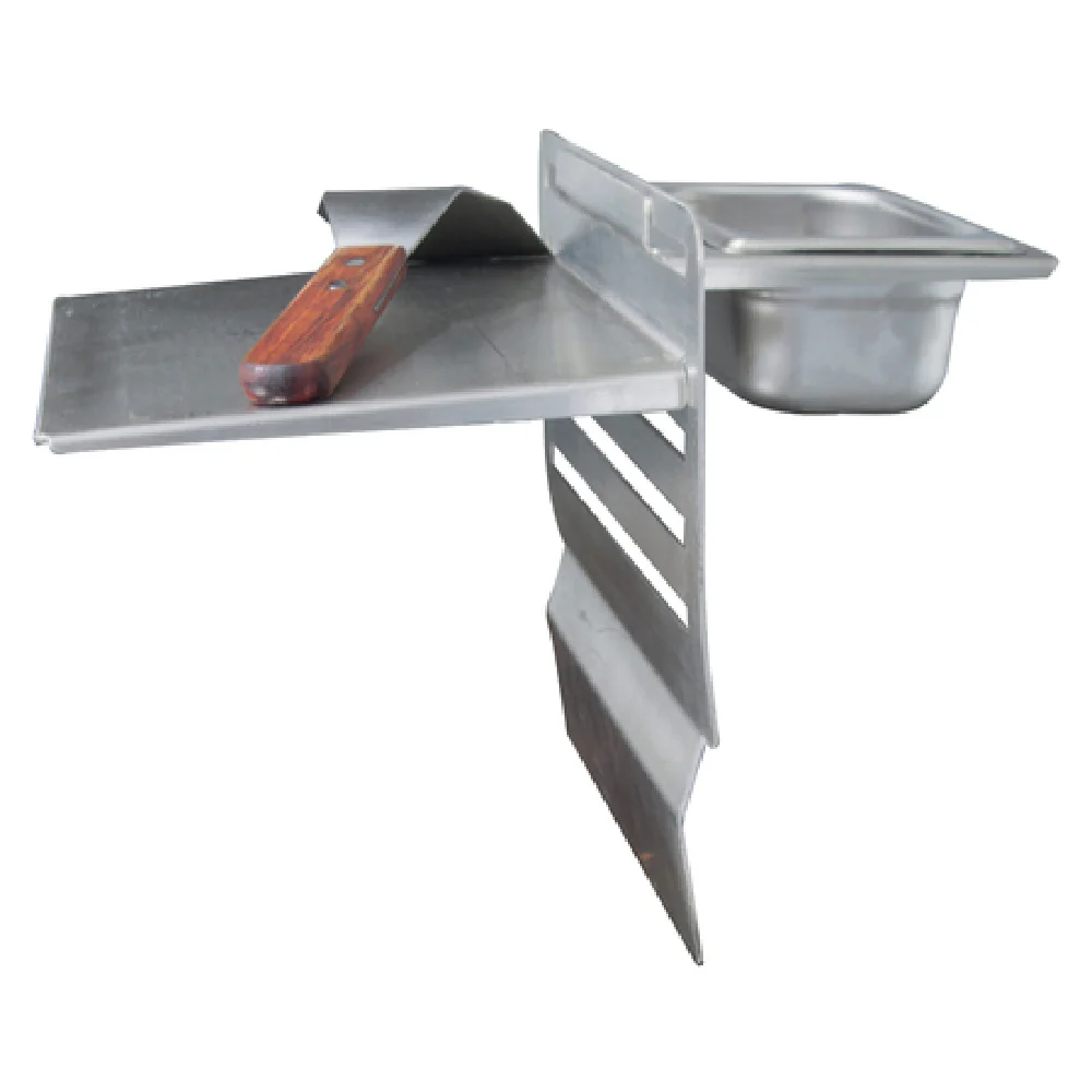 BK Resources GCP-2S-9P 12 Inch Universal Stainless Steel GrillCook Pro Upright Shelf Stand and 1/9 Pan Holder