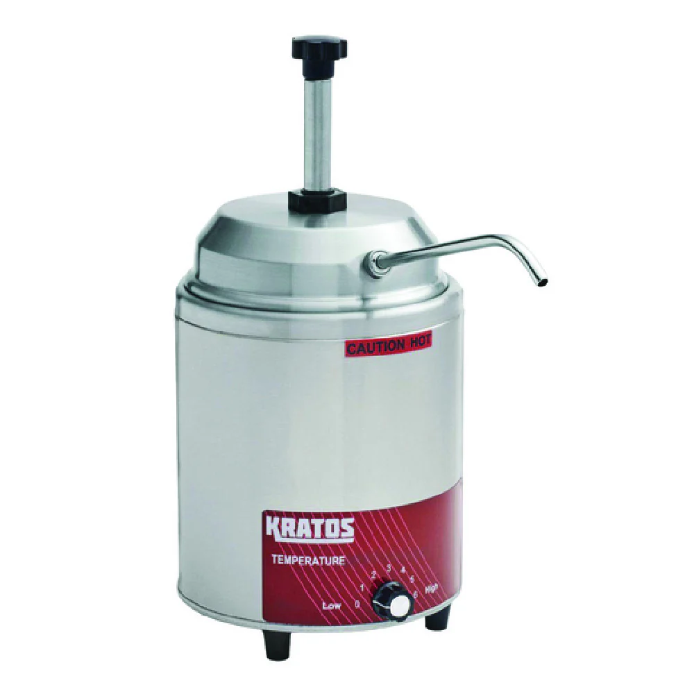 Hubert 87611 Kratos® Commercial Round Hot Topping Warmer And Dispenser 7.5