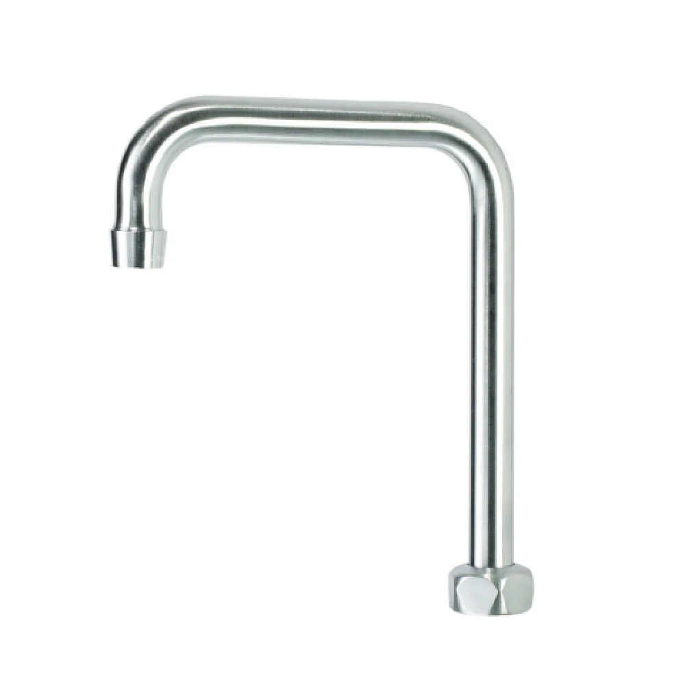 Extra 6 Inch Satin Finish Gooseneck Spout Replacement for 16-670 Faucet, Krowne 21-434L