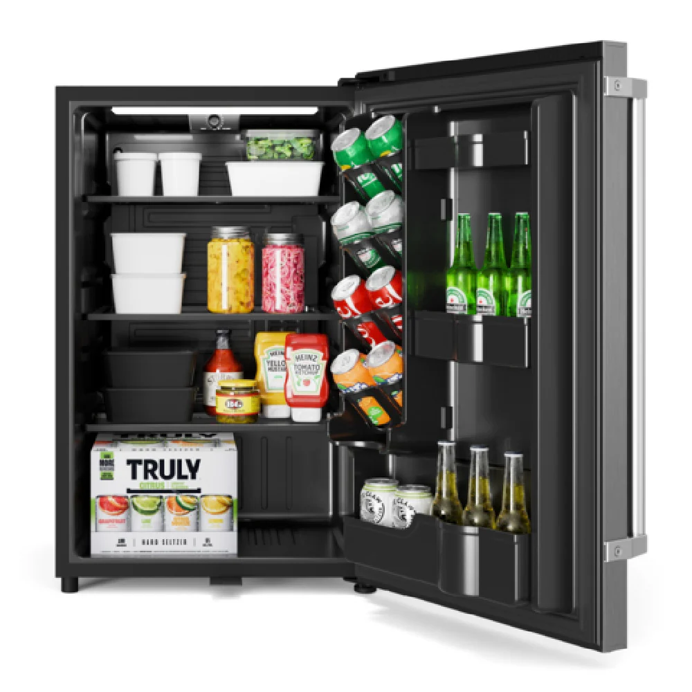 Koolmore KM-OKS-OFRC-44SS 21 Inch Outdoor Refrigerator 4.4 cu ft Stainless Steel with Glass Shelves Koolmore KM-OKS-OFRC-44SS 21 Inch Outdoor Refrigerator 4.4 cu ft Stainless Steel with Glass Shelves