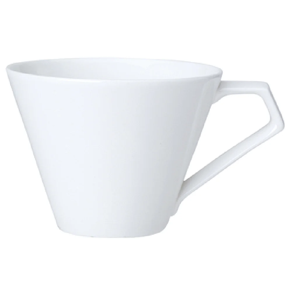 Steelite 82000AND0515 7.75 Oz Tea Cup Whiteware Bone China with Snipe Deco
