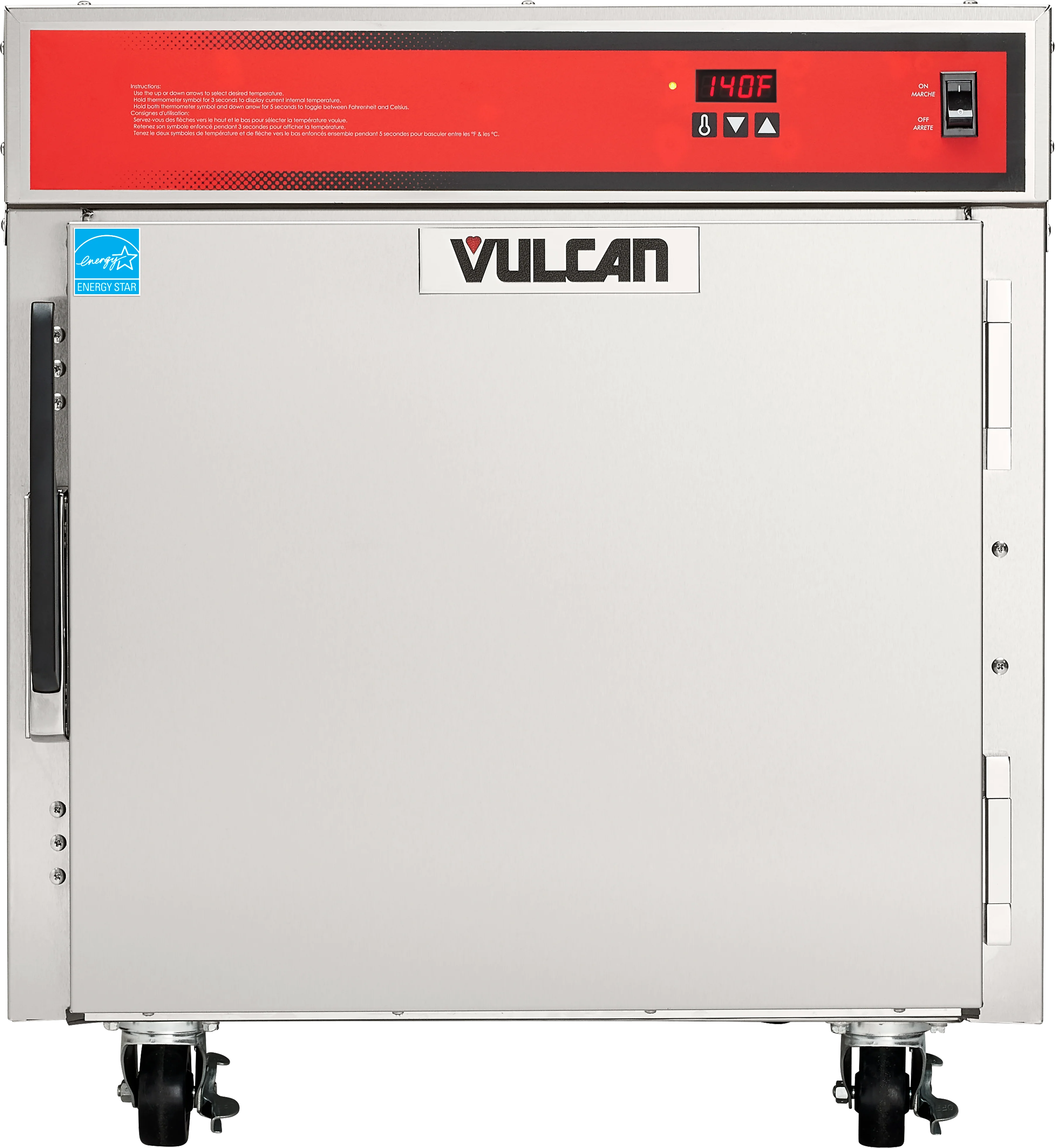 Vulcan VBP5ES_208-240/60/1 27 Inch Heated Cabinet Mobile Stainless Steel with Adjustable Tray Slides