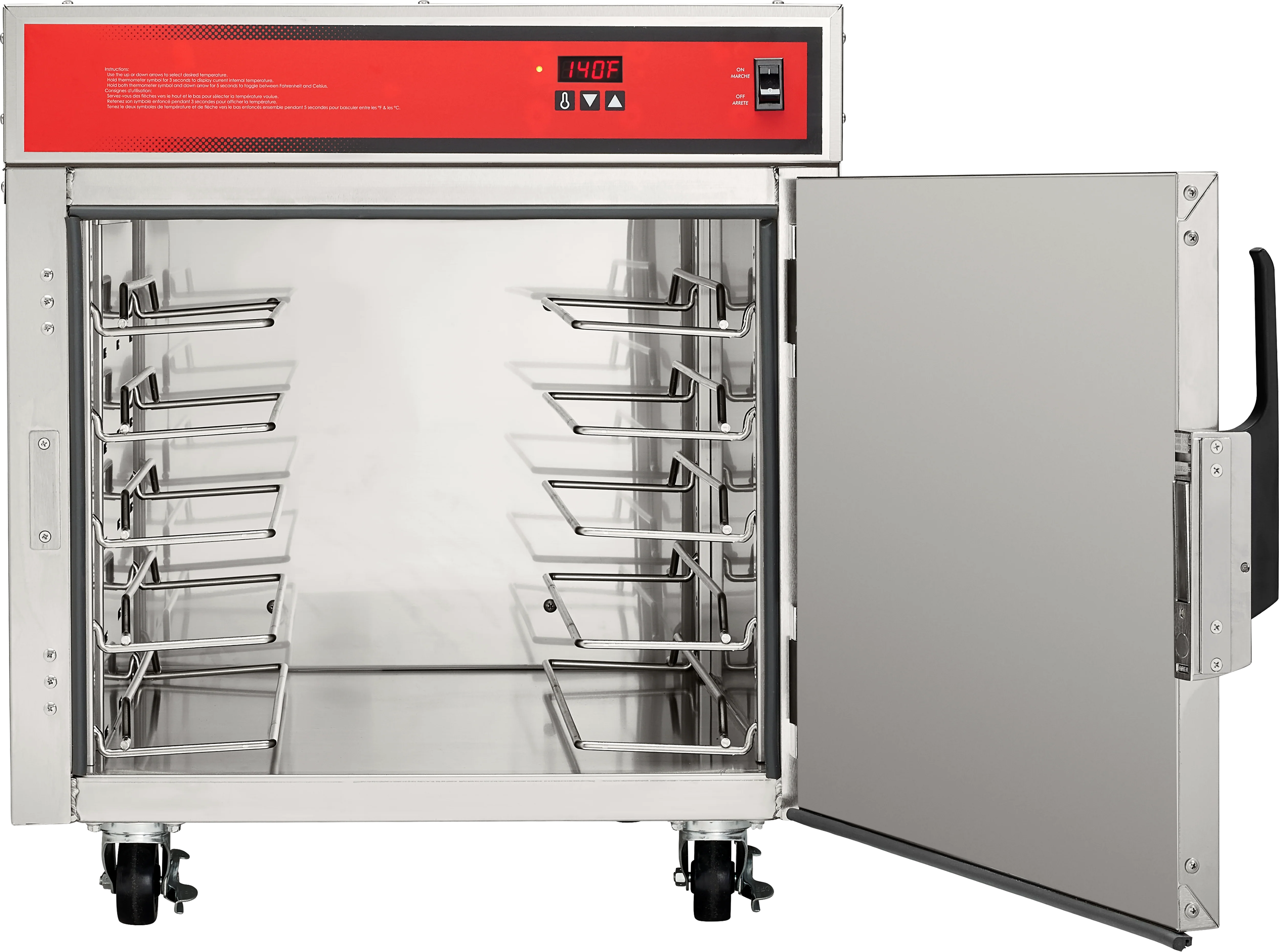 Vulcan VBP5ES_208-240/60/1 27 Inch Heated Cabinet Mobile Stainless Steel with Adjustable Tray Slides Vulcan VBP5ES_208-240/60/1 27 Inch Heated Cabinet Mobile Stainless Steel with Adjustable Tray Slides