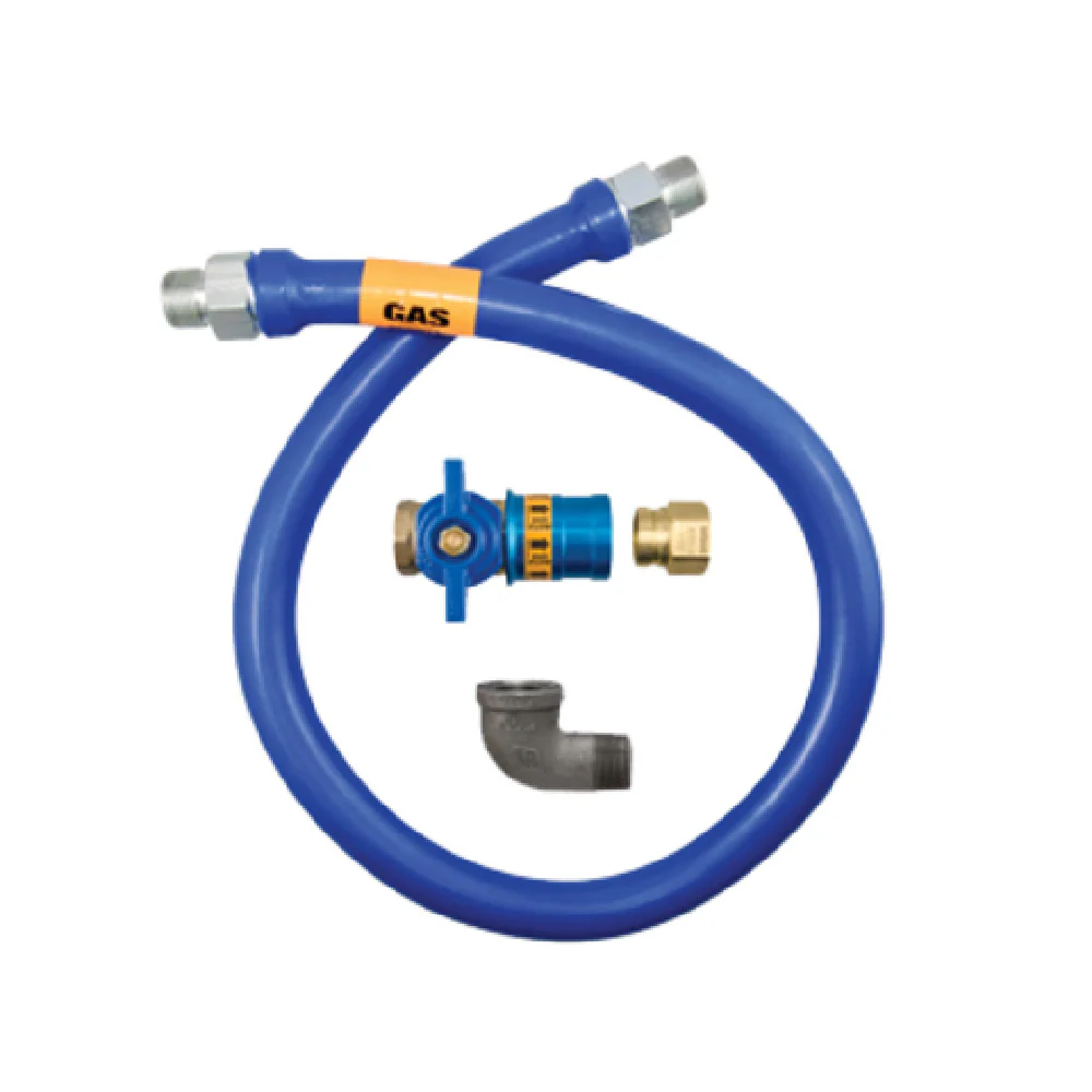 Dormont 16100BPCF36 1 Inch Diameter Moveable Gas Connector Hose 36 Inch Length with QDV 379000 BTU
