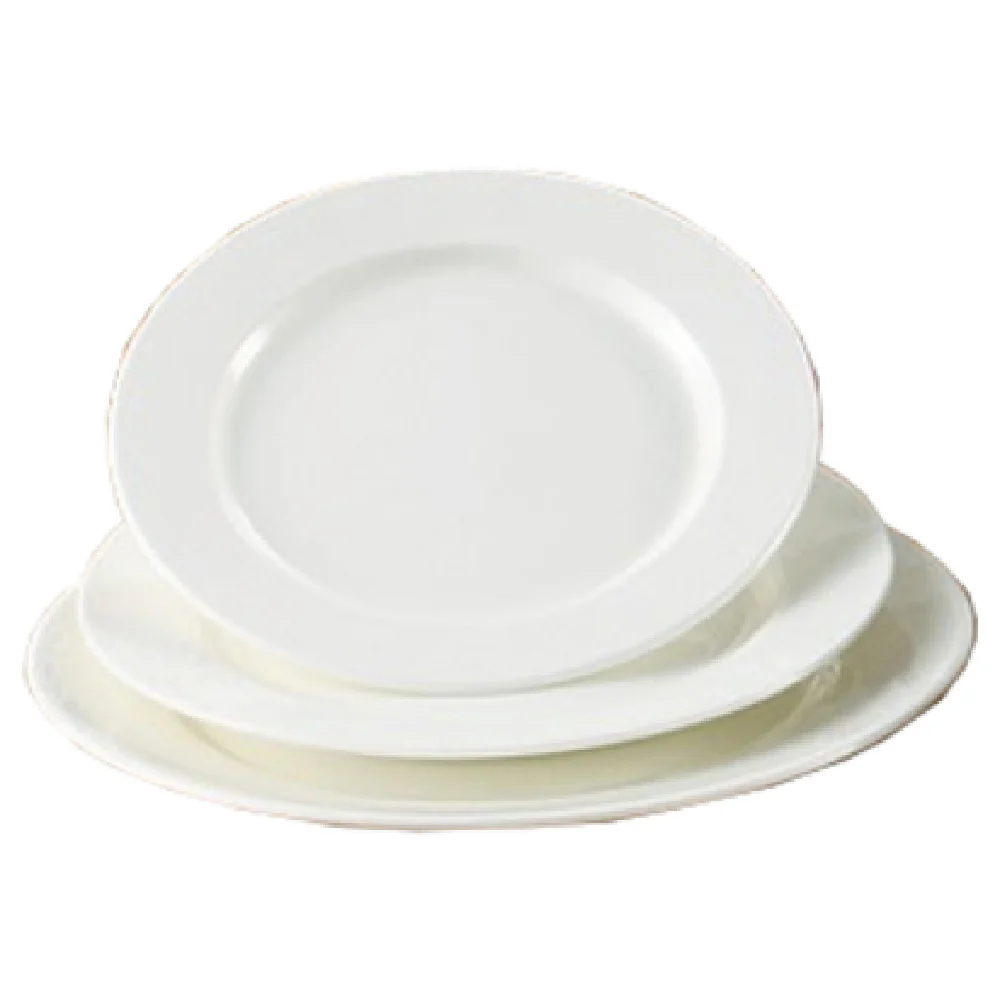 Yanco JS-106 6 Inch Jersey Plate Round Porcelain Dishwasher Oven Microwave Safe