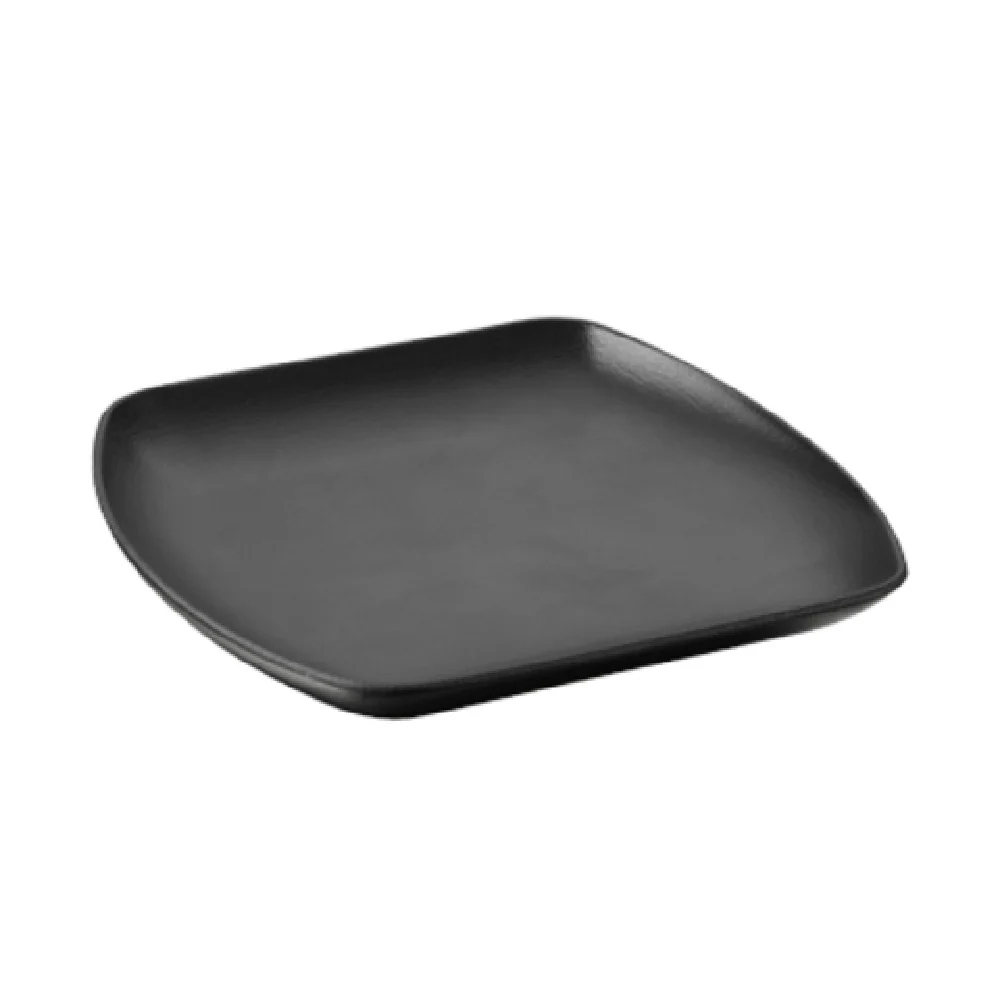 Revol 647930 8-1/4 Inch Square Plate with Flat Edge Porcelain Revol 647930 8-1/4 Inch Square Plate with Flat Edge Porcelain
