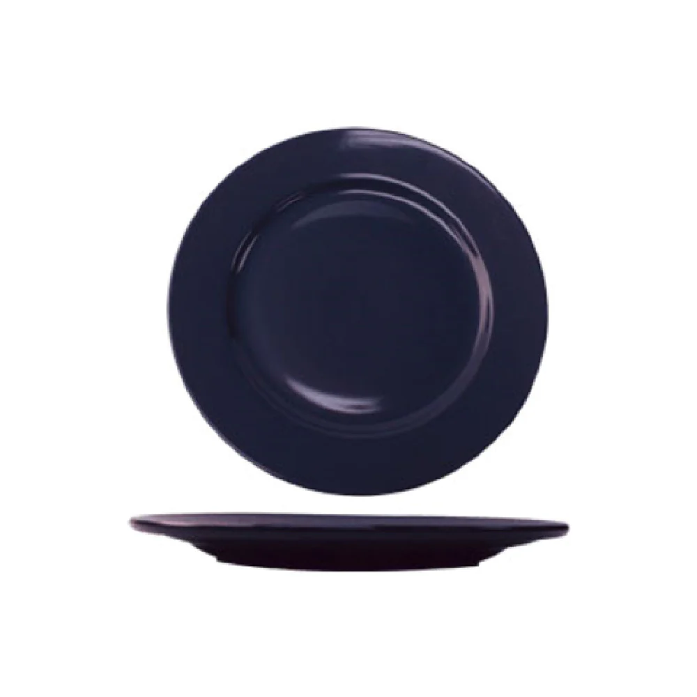 International Tableware CA-6-CB 6-5/8 Inch Round Plate Microwave and Dishwasher Safe Ceramic Cobalt Blue