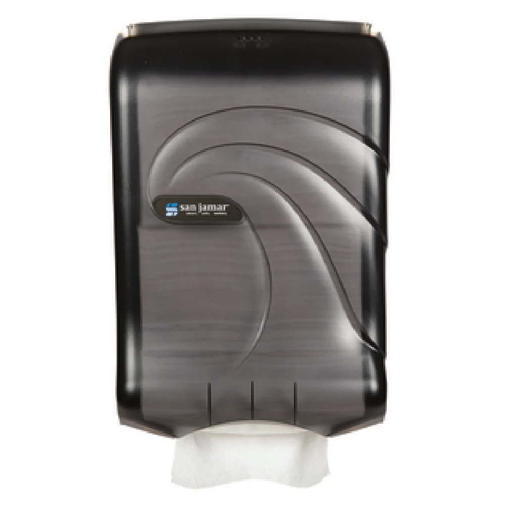 San Jamar T1790TBK 11-3/4 Inch Wall Mounted Paper Towel Dispenser Break Resistant Plastic Black San Jamar T1790TBK 11-3/4 Inch Wall Mounted Paper Towel Dispenser Break Resistant Plastic Black