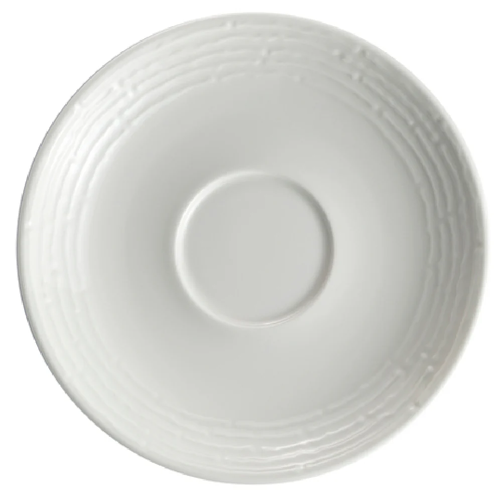 Steelite 62105ST1018 6.25 Inch Saucer Round Rattan Fortified Porcelain