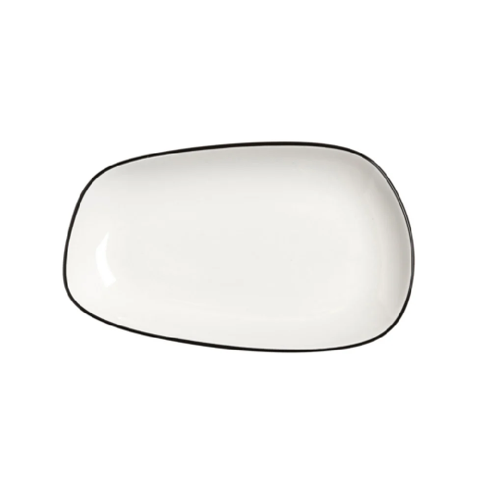 Steelite 12060642 9-1/2 Inch Tray Oval Alumina Vitrified Black Steelite 12060642 9-1/2 Inch Tray Oval Alumina Vitrified Black