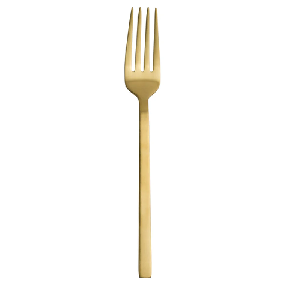 Steelite 5717GP023 7-3/8 Inch Salad Dessert Fork Brushed Gold Stainless Steel