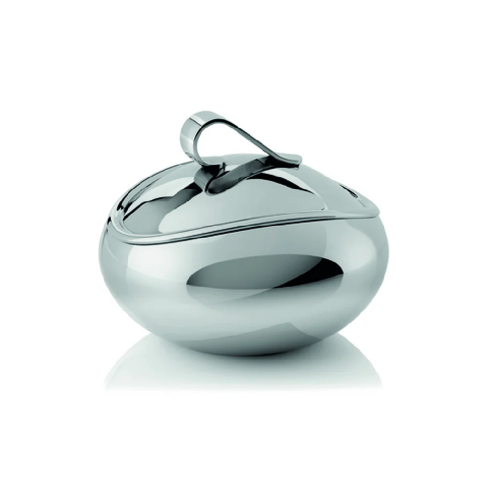 Steelite 5977RW011 3.125 Inch Drift Sugar Pot With Lid Stainless Steel Steelite 5977RW011 3.125 Inch Drift Sugar Pot With Lid Stainless Steel