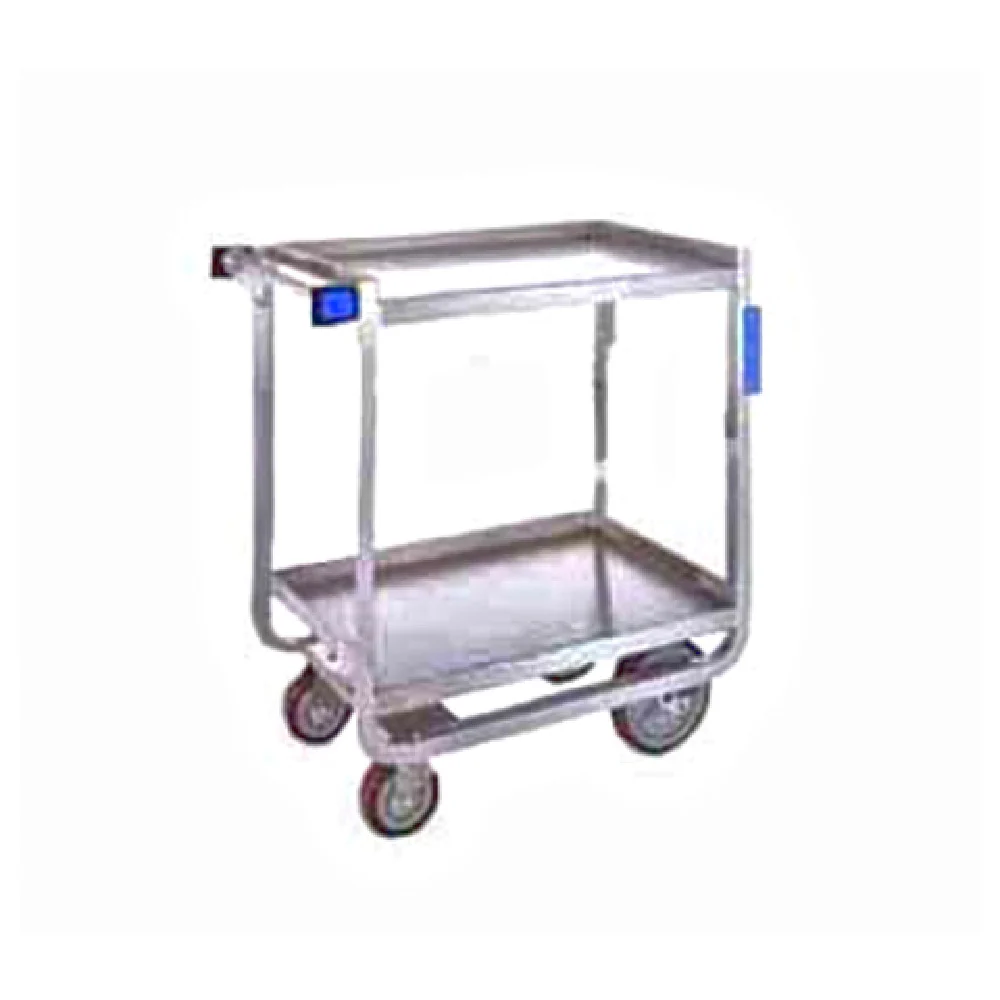 Lakeside 510 Utility Cart 30 Inch with 2 Shelves Stainless Steel U-Shaped Frame