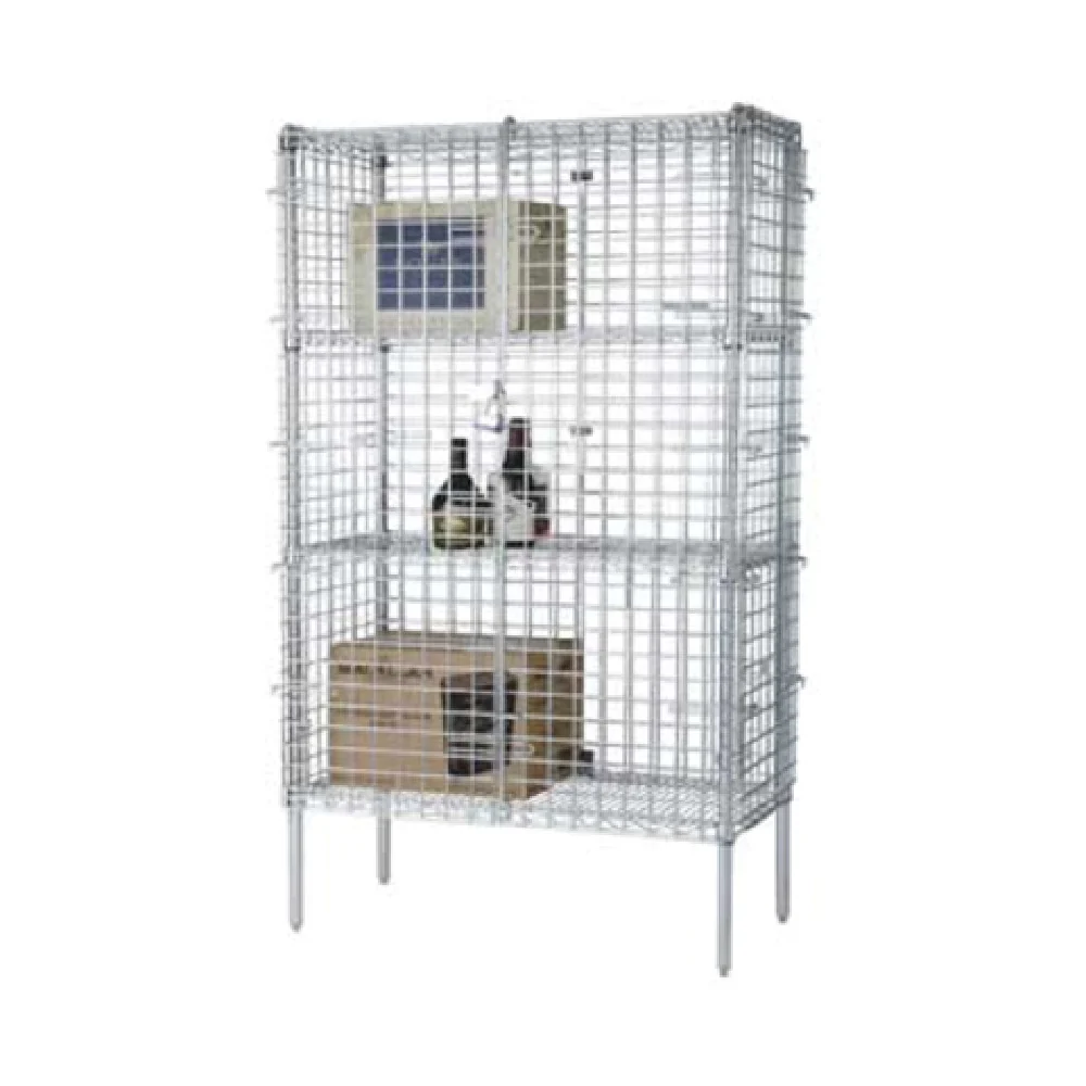 1880 Hospitality FSSEC24604 60 Inch Security Cage Chrome Finish Wire Construction