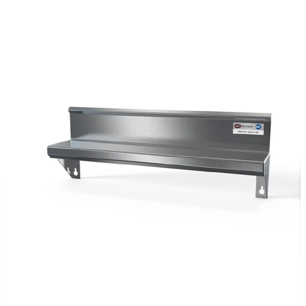 NBR Equipment WS-18LSR 18 Inch Lavatory Shelf Wall Mounted Stainless Steel and Backsplash NBR Equipment WS-18LSR 18 Inch Lavatory Shelf Wall Mounted Stainless Steel and Backsplash