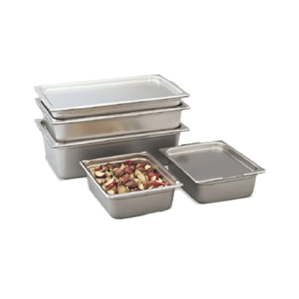 Vollrath 30265 Quarts Super Pan Transport 1/2 Size 20 Gauge Stainless Steel with Reinforced Corners