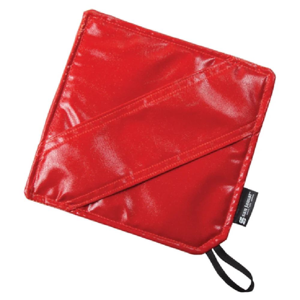San Jamar EZKHP88 8 Inch Square Hot Pad Red Poly-Cotton Non-Stick San Jamar EZKHP88 8 Inch Square Hot Pad Red Poly-Cotton Non-Stick