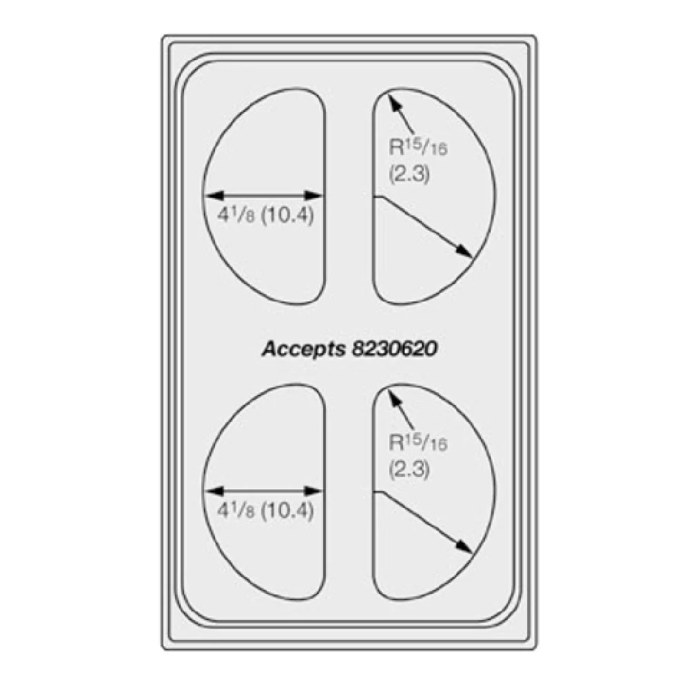 Vollrath 8241310 21 Inch Night Sky Color Template For Half Oval Decorative Pans Vollrath 8241310 21 Inch Night Sky Color Template For Half Oval Decorative Pans