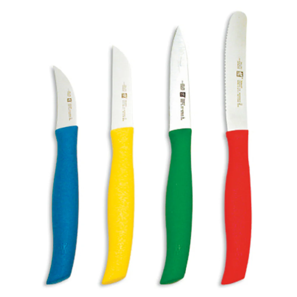 Zwilling 38194-000 4-piece Stamped TWIN Grip Paring Knife Set with Color-Coded Handles Zwilling 38194-000 4-piece Stamped TWIN Grip Paring Knife Set with Color-Coded Handles