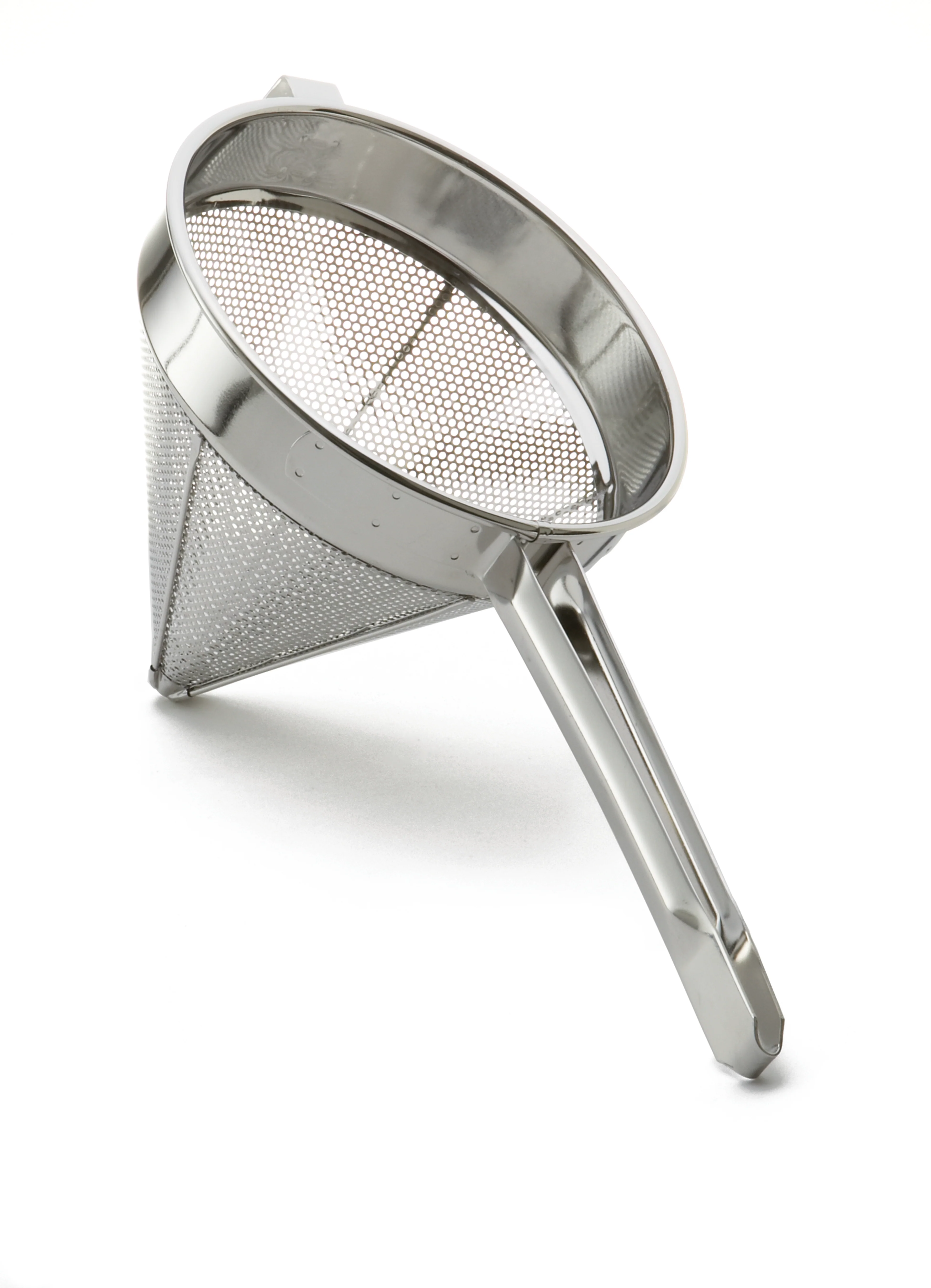 Tablecraft 1610 4 Quart Coarse China Cap Strainer 10 Inch Diameter Stainless Steel