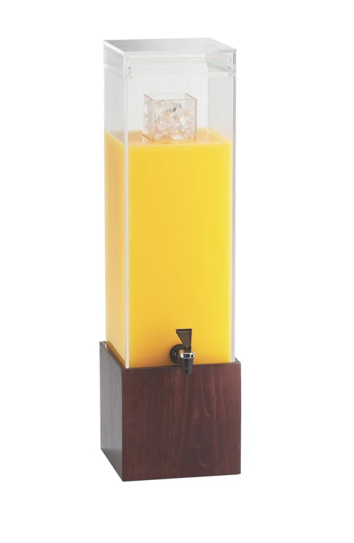 Cal Mil 1527-3-52 Beverage Dispenser 3 Gallon with Ice Chamber Acrylic Wood Cal Mil 1527-3-52 Beverage Dispenser 3 Gallon with Ice Chamber Acrylic Wood