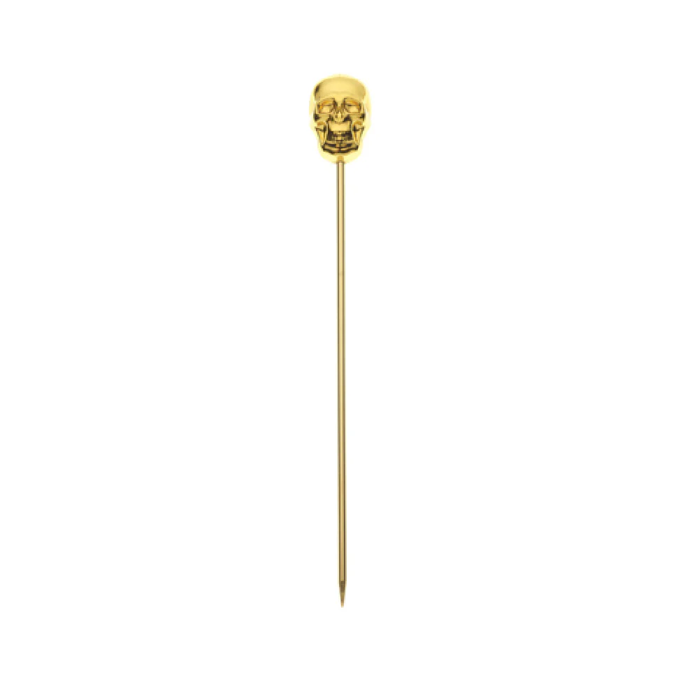Mercer Culinary M37064GD 4-3/8 Inch Skull Top Metal Skewers Gold-Plated Finish