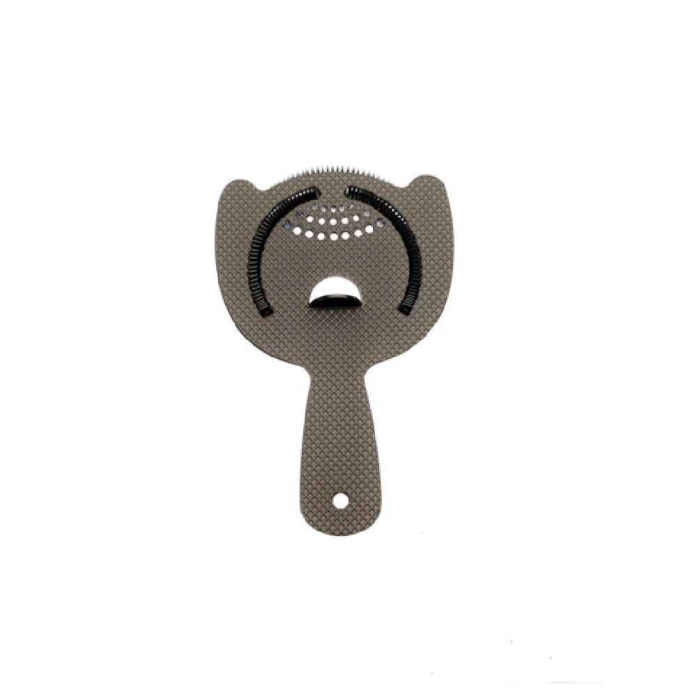 Mercer Culinary M37203BK 6 Inch Bar Strainer Heavy Duty Stainless Steel Gun Metal Black Finish Mercer Culinary M37203BK 6 Inch Bar Strainer Heavy Duty Stainless Steel Gun Metal Black Finish