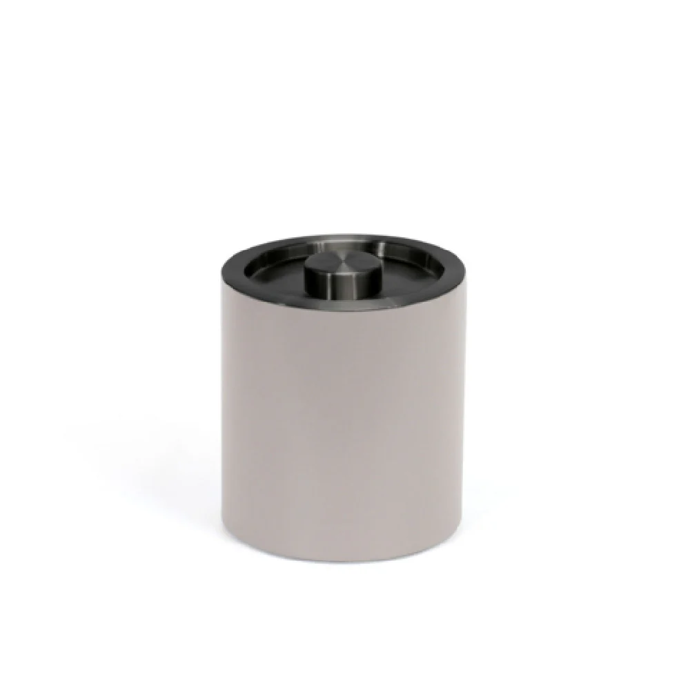 FOH RIB061BEL21 2qt Round London Ice Bucket Stone With Matte Black Lid Includes One RIB014BEL21-BTM 2qt London Ice Bucket Base Stone FOH RIB061BEL21 2qt Round London Ice Bucket Stone With Matte Black Lid Includes One RIB014BEL21-BTM 2qt London Ice Bucket Base Stone