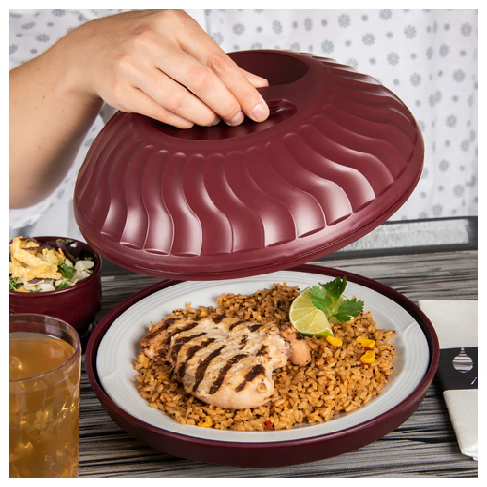 Dinex DX340061 10 Inch Insulated Dome Cover for 9 Inch Plates Cranberry Dinex DX340061 10 Inch Insulated Dome Cover for 9 Inch Plates Cranberry