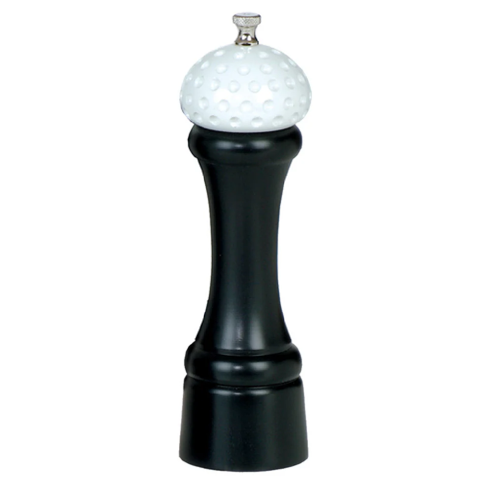 Chef Specialties 8510 8 Inch Wood Pepper Mill with Stainless Steel Mechanism Ebony Finish