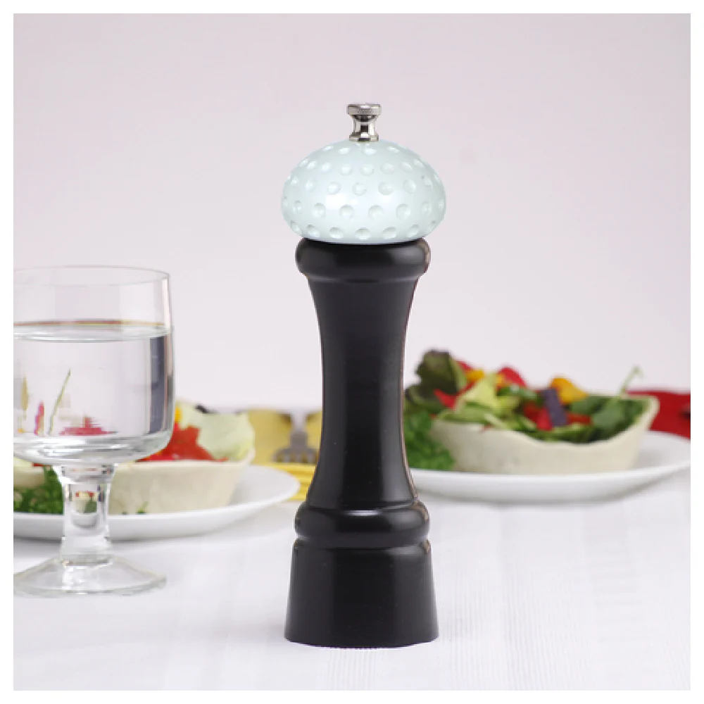 Chef Specialties 8510 8 Inch Wood Pepper Mill with Stainless Steel Mechanism Ebony Finish Chef Specialties 8510 8 Inch Wood Pepper Mill with Stainless Steel Mechanism Ebony Finish