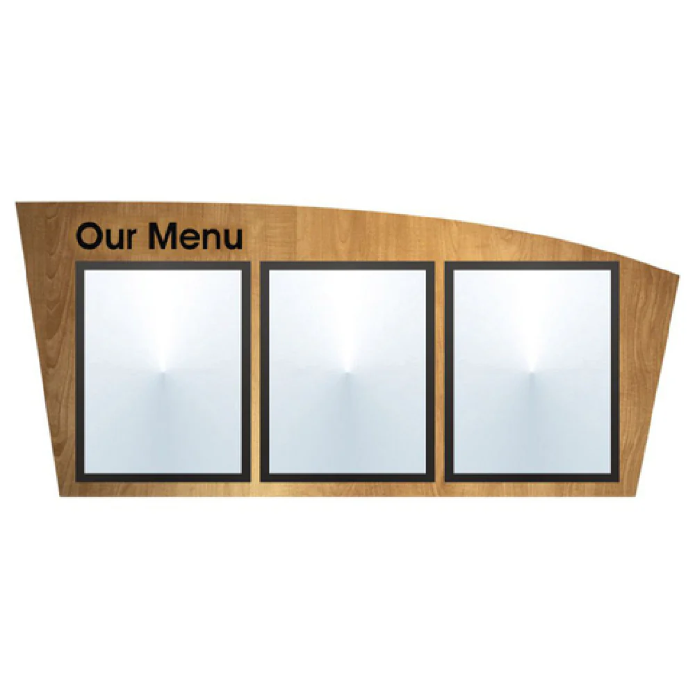 Hubert 62187 Menu Board 3-pocket Wall-mount Hubert 62187 Menu Board 3-pocket Wall-mount