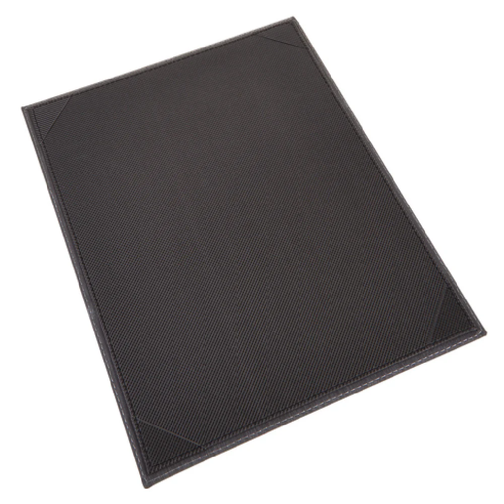 Winco LMS-811GY Letter Size Menu Cover Leather-like with Picture Corners Gray