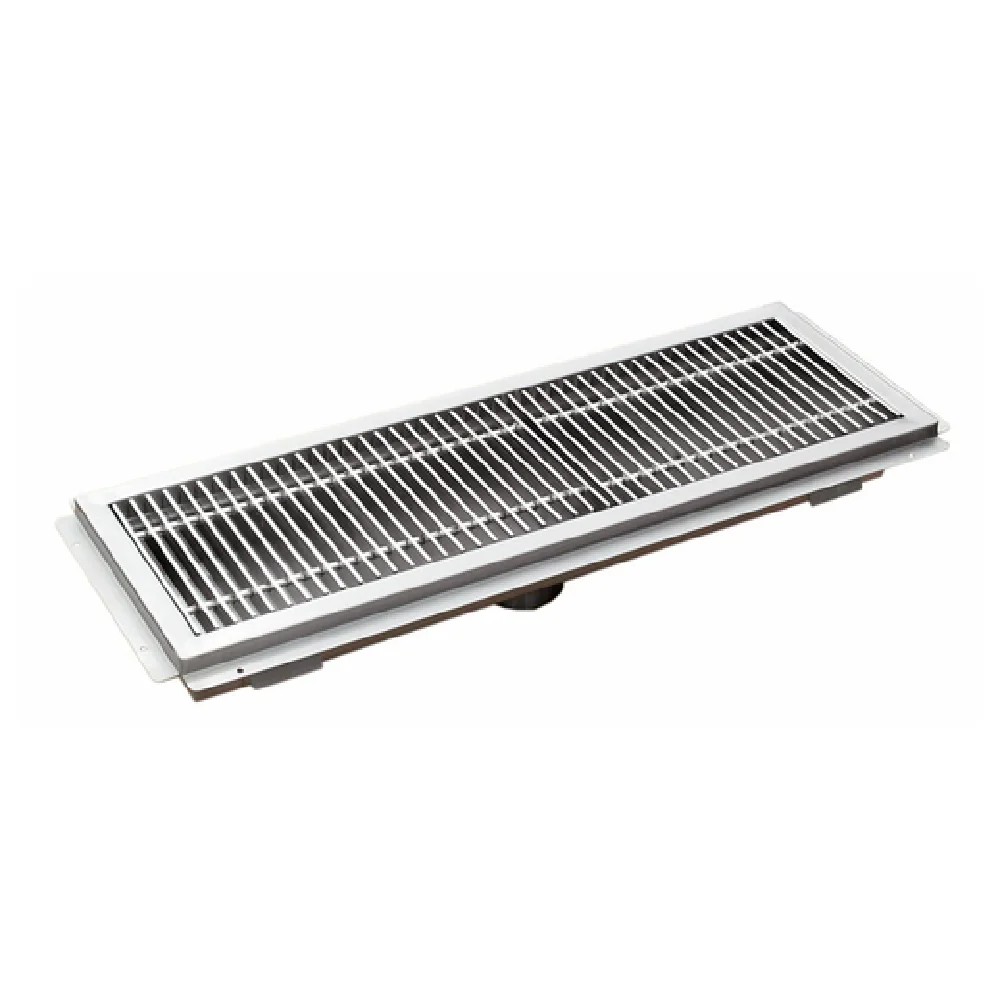 Omcan 44608 12 Inch Wide Floor Trough 36 Inch Long with Stainless Steel Grating