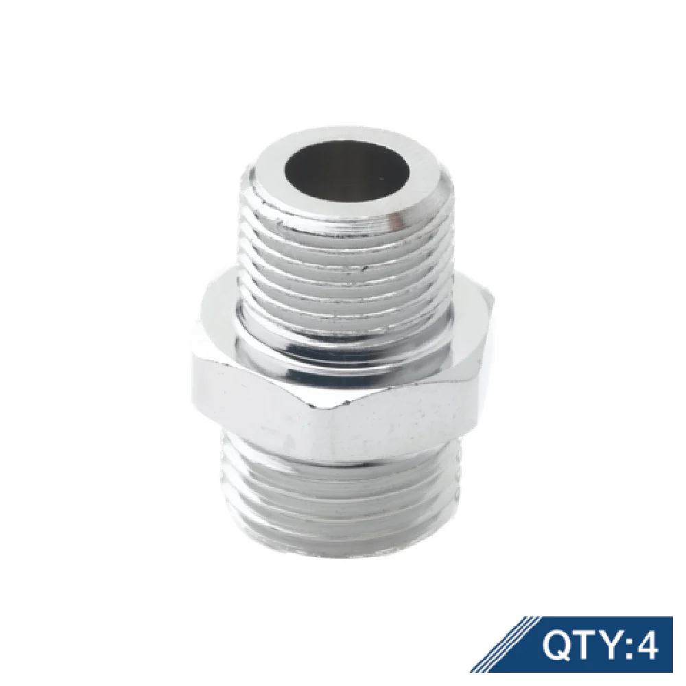 T&S Brass 000545-25M 3/8 Inch NPT to 3/4-14UN Male Adapter 4 Packs