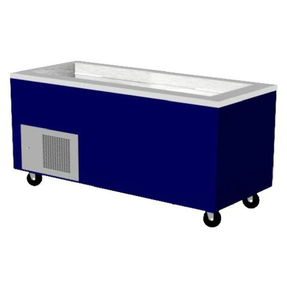 Randell RS FGO-RCP-4 60 Inch Mobile Cold Food Table with Stainless Steel Top Randell RS FGO-RCP-4 60 Inch Mobile Cold Food Table with Stainless Steel Top