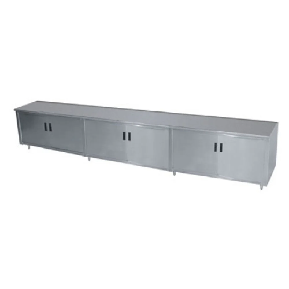 Advance Tabco HB-SS-2412 144 Inch Work Table Cabinet Base with Hinged Doors Stainless Steel