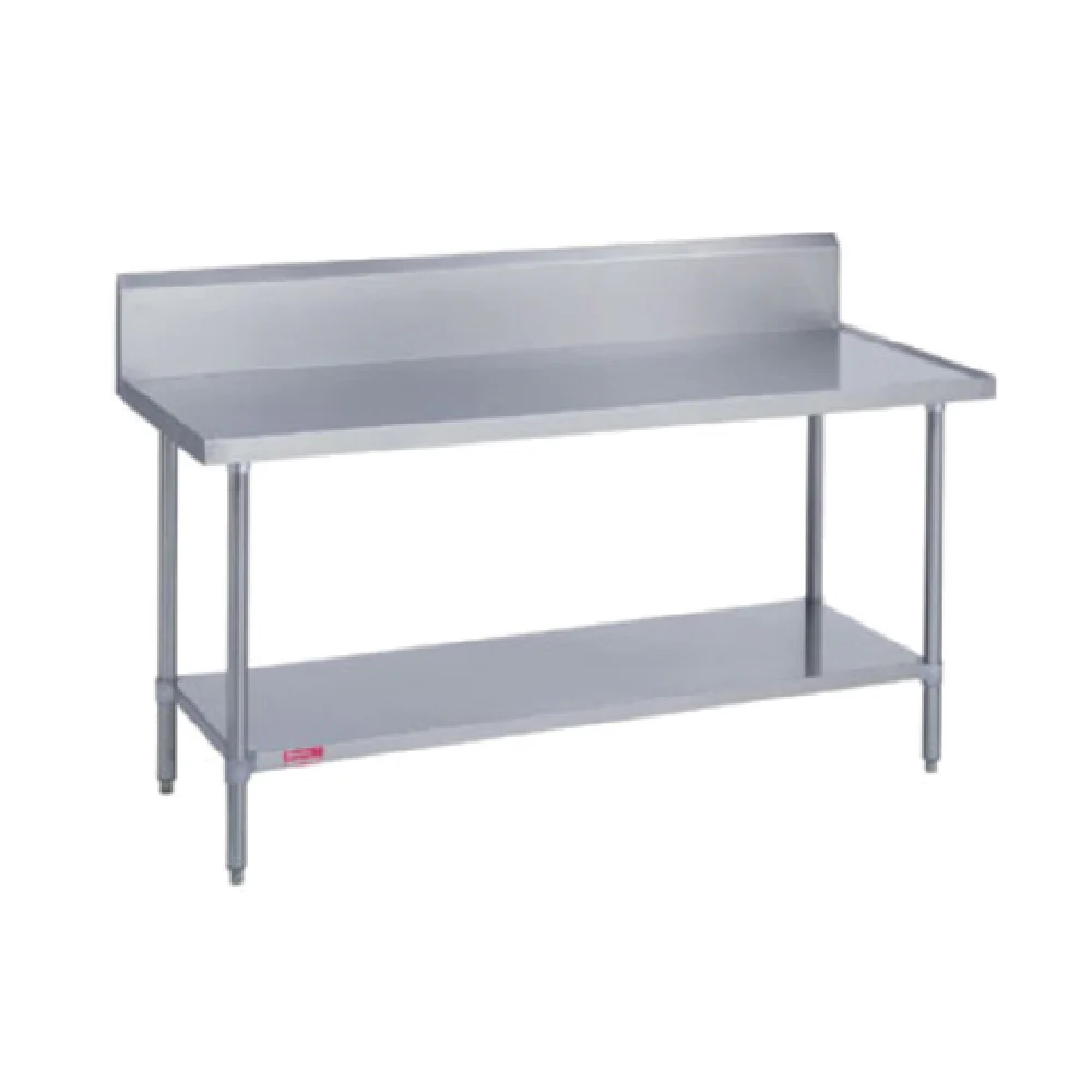 Duke 314S-24132-10R 132 Inch Open Base Stainless Steel Work Table with Riser Duke 314S-24132-10R 132 Inch Open Base Stainless Steel Work Table with Riser