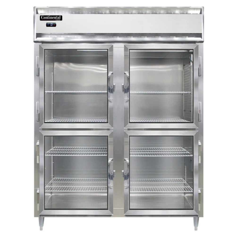 Continental Refrigerator D2FENSSGDHD 57 Inch Designer Line Freezer Two Section with Glass Doors Continental Refrigerator D2FENSSGDHD 57 Inch Designer Line Freezer Two Section with Glass Doors