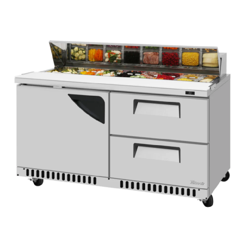Turbo Air TST-60SD-D2R(L)-FB-N 60 Inch Super Deluxe Sandwich Salad Unit