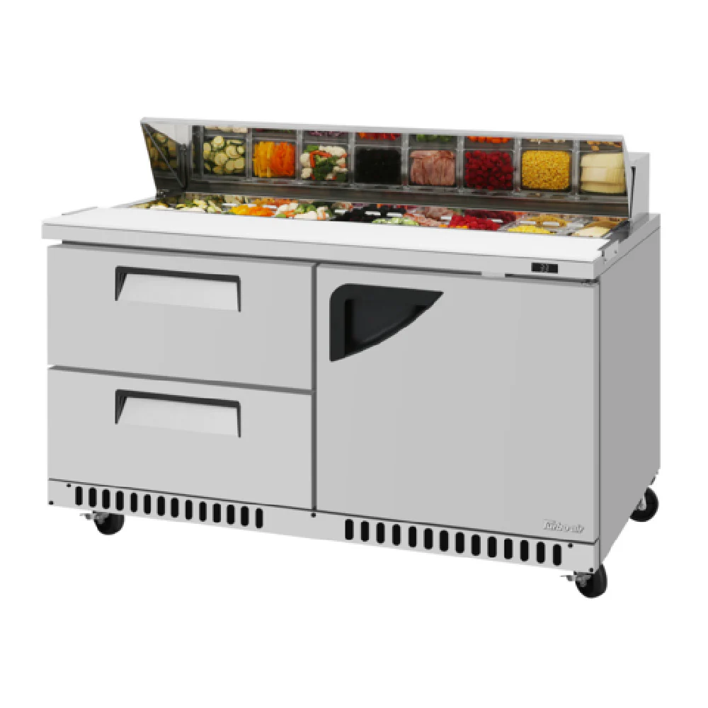 Turbo Air TST-60SD-D2R(L)-FB-N 60 Inch Super Deluxe Sandwich Salad Unit Turbo Air TST-60SD-D2R(L)-FB-N 60 Inch Super Deluxe Sandwich Salad Unit
