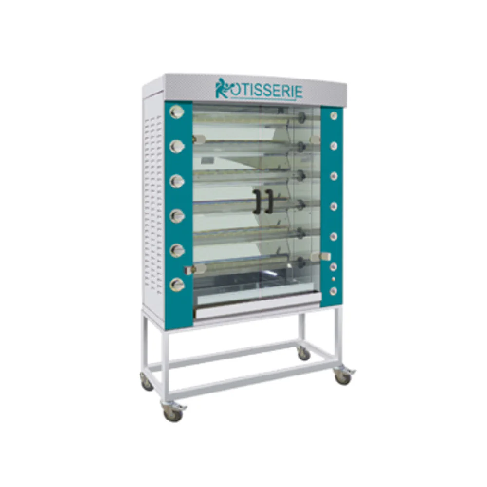 Rotisol FB1160-6G-SSP 45 Inch gas Rotisserie Oven Countertop Stainless Steel 77000 BTU