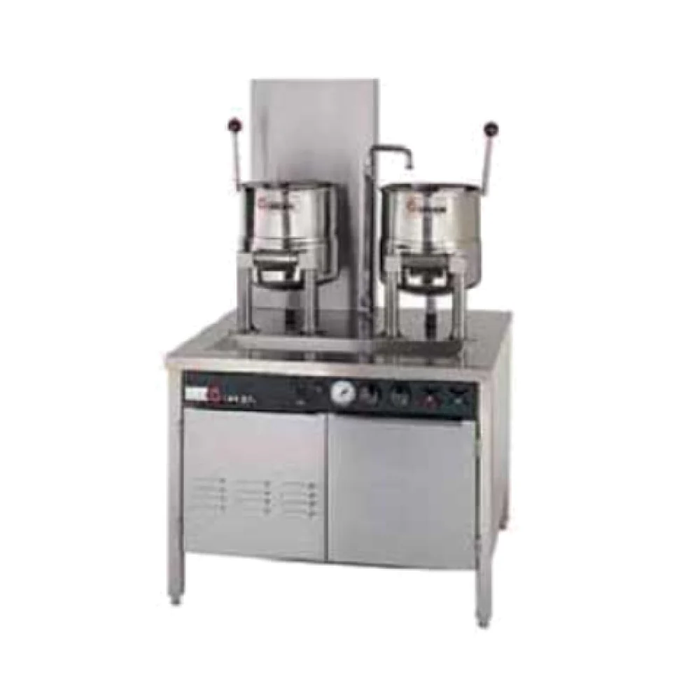 Groen 142842_240/60/3 54 Inch Electric Kettle Cabinet Assembly with 3 Kettles Groen 142842_240/60/3 54 Inch Electric Kettle Cabinet Assembly with 3 Kettles