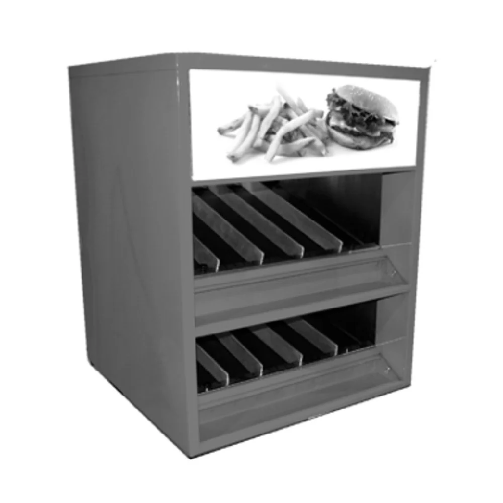 Low Temp Industries HM-39-LS 39 Inch Heated Pass-thru Merchandiser Counter-top Stainless Steel 2 Shelves with Adjustable Dividers Low Temp Industries HM-39-LS 39 Inch Heated Pass-thru Merchandiser Counter-top Stainless Steel 2 Shelves with Adjustable Dividers